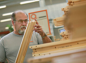 Production de fenêtres en bois