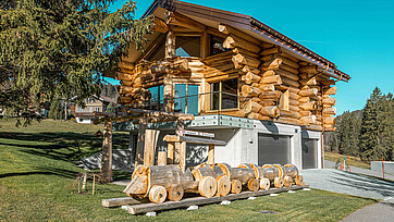 Aussenaufnahme des Blockhauses in Amden SG