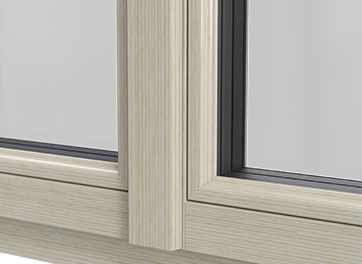 Schmale Profile Holzfenster Denkmalschutz Mittelpartie
